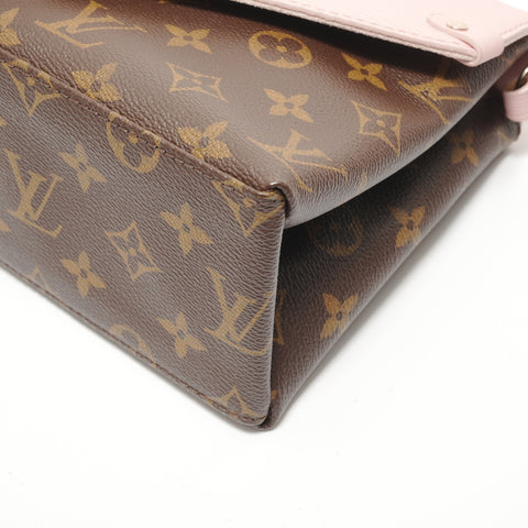 LOUIS VUITTON Monogram Saint-Michel Rose Ballerine, made in 2018. Shoulder Bag Brown WS27956