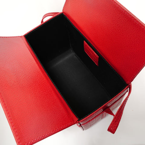 Christian Dior cannage vanity Handbag Red WS27958