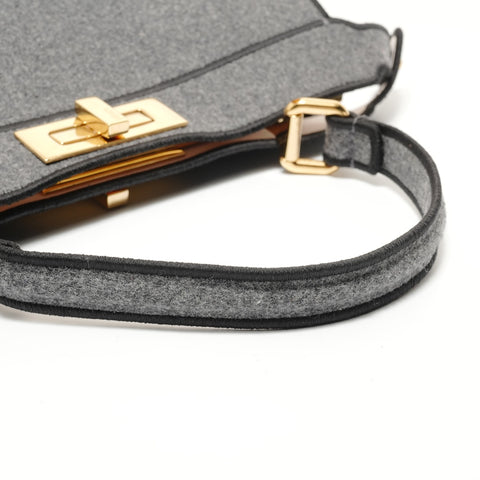 FENDI Peekaboo Felt Handbag gray WS27959