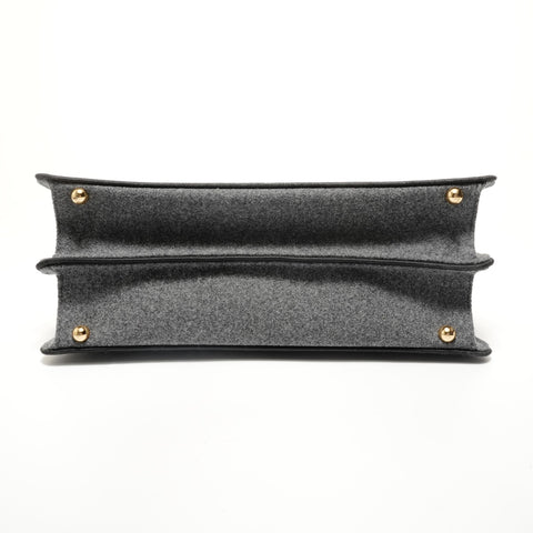 FENDI Peekaboo Felt Handbag gray WS27959