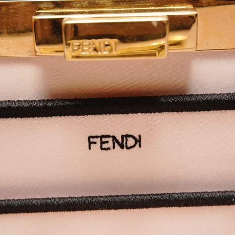 FENDI Peekaboo Felt Handbag gray WS27959