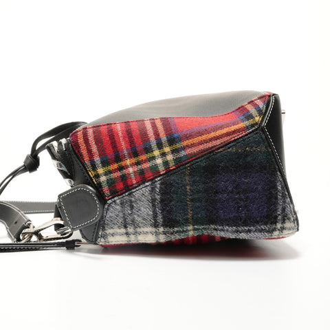LOEWE Anagram Check Puzzle Bag Handbag black WS27960