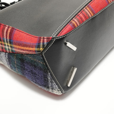 LOEWE Anagram Check Puzzle Bag Handbag black WS27960