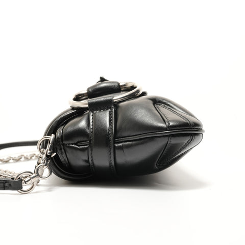 GUCCI Small Horsebit Leather Shoulder Bag black WS27962
