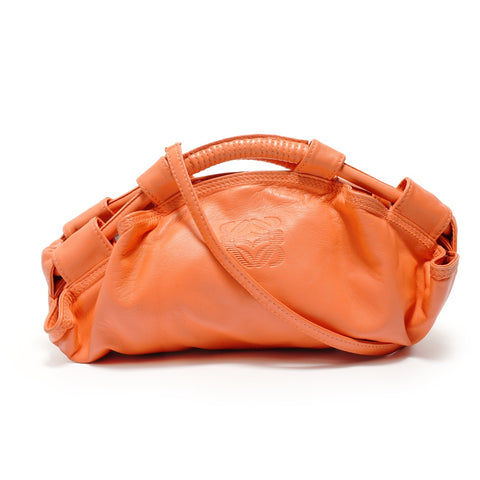 LOEWE Anagram 2-Way Leather Shoulder Bag Orange WS27963