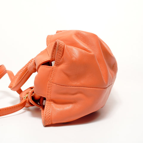 LOEWE Anagram 2-Way Leather Shoulder Bag Orange WS27963