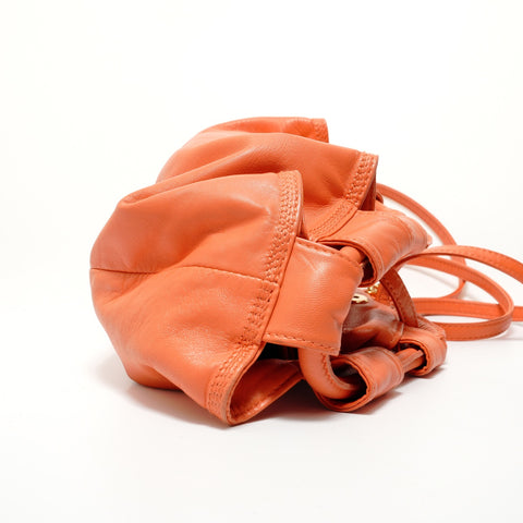 LOEWE Anagram 2-Way Leather Shoulder Bag Orange WS27963
