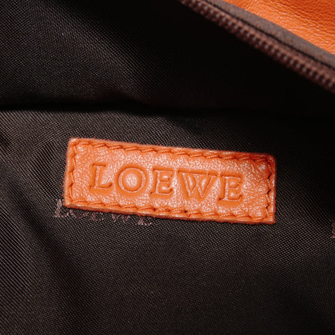 LOEWE Anagram 2-Way Leather Shoulder Bag Orange WS27963