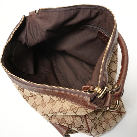 GUCCI GG Canvas Abbey Hobo Shoulder Bag beige WS27964