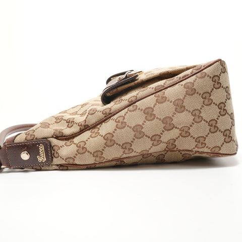 GUCCI GG Canvas Abbey Hobo Shoulder Bag beige WS27964