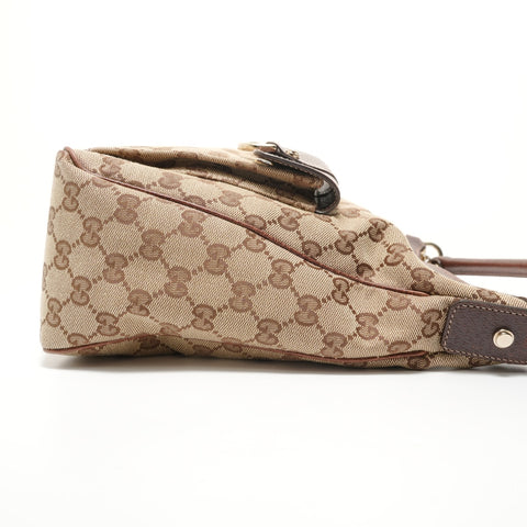 GUCCI GG Canvas Abbey Hobo Shoulder Bag beige WS27964
