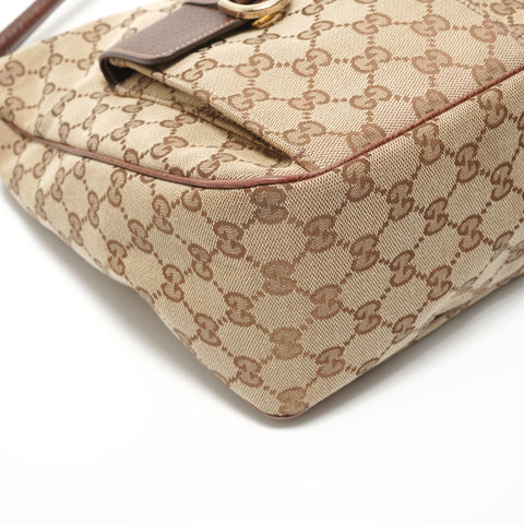 GUCCI GG Canvas Abbey Hobo Shoulder Bag beige WS27964