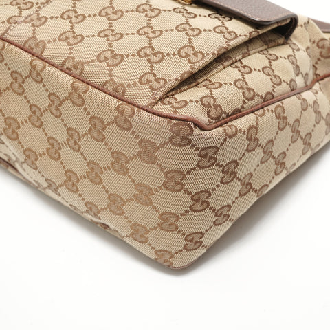 GUCCI GG Canvas Abbey Hobo Shoulder Bag beige WS27964
