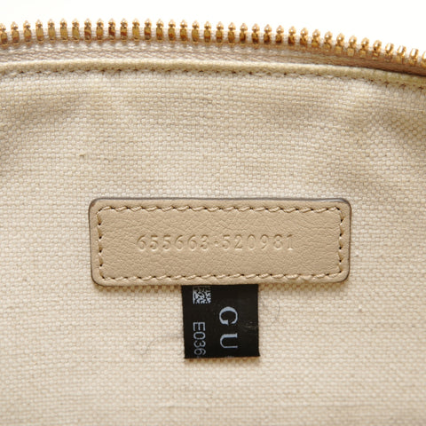 GUCCI GG Diana Bamboo Leather Handbag beige WS27965