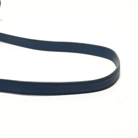 CELINE Leather 2-Way Belt Bag Handbag blue WS27966