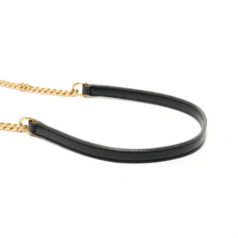 YVES SAINT LAURENT Cassandra Envelope Chain Wallet Shoulder Bag black WS27967