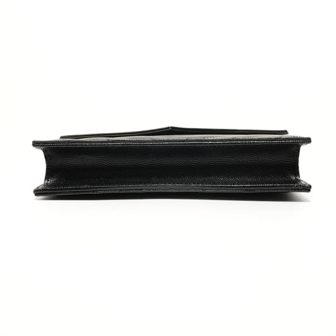 YVES SAINT LAURENT Cassandra Envelope Chain Wallet Shoulder Bag black WS27967