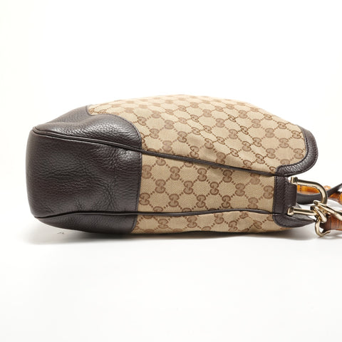 GUCCI GG canvas bamboo Shoulder Bag beige WS27968