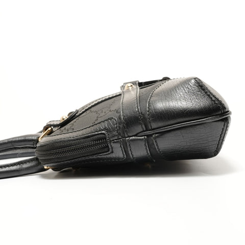 GUCCI Interlocking G GG Nylon Shoulder Bag black WS27969