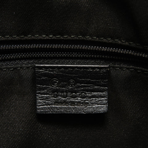 GUCCI Interlocking G GG Nylon Shoulder Bag black WS27969
