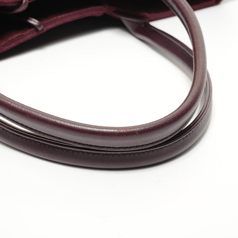 BOTTEGAVENETA Maxi Intrecciato Arco Bordeaux Tote Bag Red WS27971