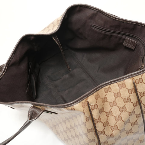 GUCCI GG crystal sherry line Tote Bag beige WS27973