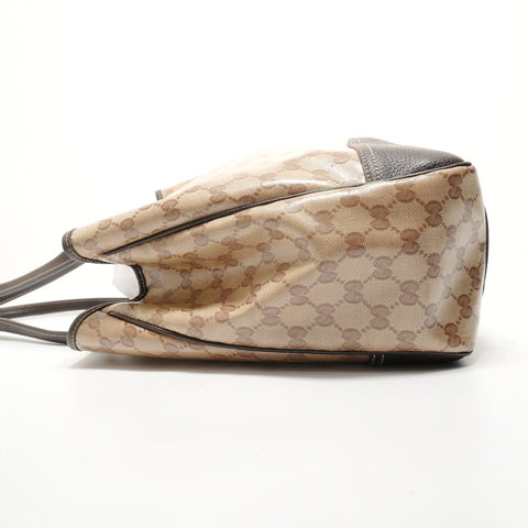 GUCCI GG crystal sherry line Tote Bag beige WS27973