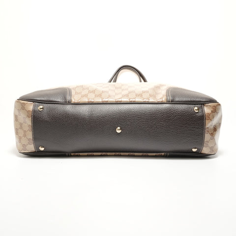 GUCCI GG crystal sherry line Tote Bag beige WS27973