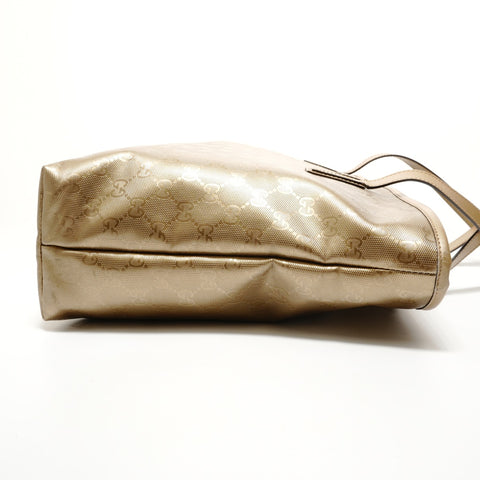 GUCCI GG Imprime PVC Tote Bag gold WS27975
