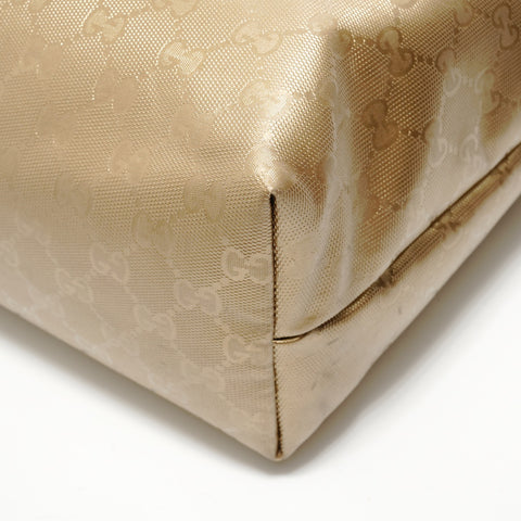 GUCCI GG Imprime PVC Tote Bag gold WS27975