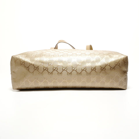 GUCCI GG Imprime PVC Tote Bag gold WS27975