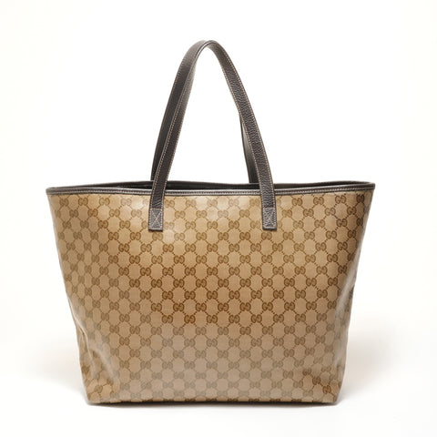 GUCCI GG crystal Tote Bag beige WS27976