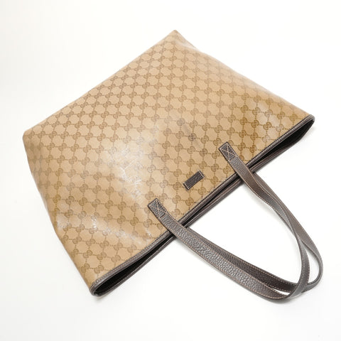 GUCCI GG crystal Tote Bag beige WS27976