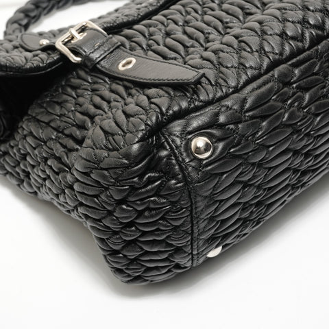 Miu Miu Matrasse leather Handbag black WS27978