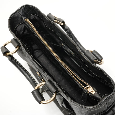 CELINE Leather Triomphe Boogie Bag Handbag black WS27979