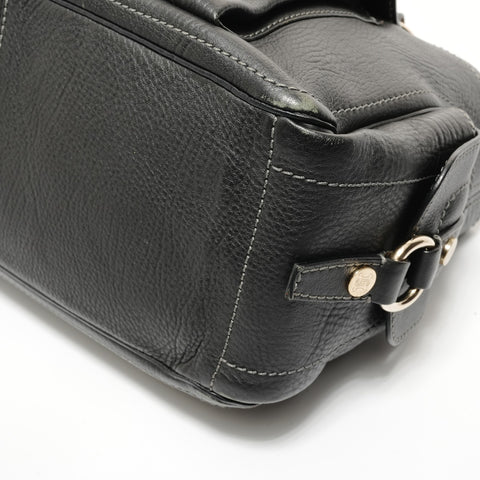 CELINE Leather Triomphe Boogie Bag Handbag black WS27979