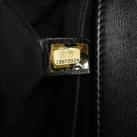 CHANEL Item No. 19 Boy Chanel Embossed Shoulder Bag black WS27982