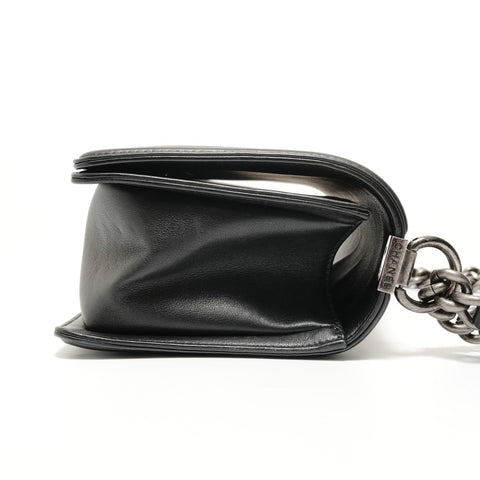 CHANEL Item No. 19 Boy Chanel Embossed Shoulder Bag black WS27982