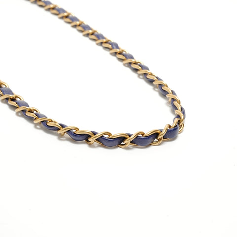 CHANEL Item No. 21, 2015-2016 Chevron Lambskin Shoulder Bag blue WS27983