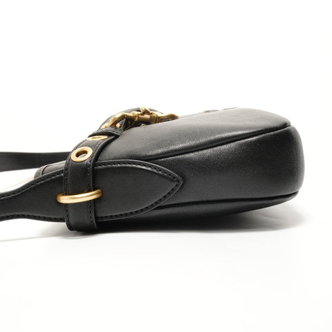 Miu Miu Aventure Nappa Leather Shoulder Bag black WS27984