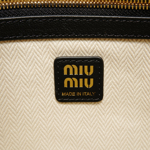 Miu Miu Aventure Nappa Leather Shoulder Bag black WS27984