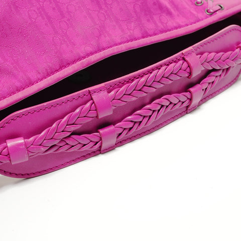 Christian Dior Ethnic line Trotter Shoulder Bag pink WS27987