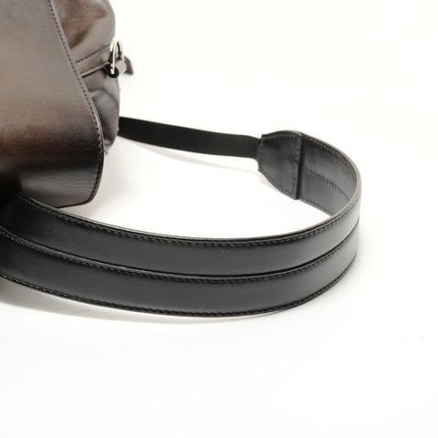 BERLUTI Time Off Scritto Swipe Leather Backpack Â· Daypack Brown WS27988