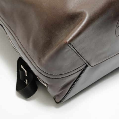 BERLUTI Time Off Scritto Swipe Leather Backpack  Daypack Brown WS27988