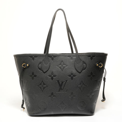 LOUIS VUITTON 2021-2025 Neverfull MM Tote Bag black WS27989