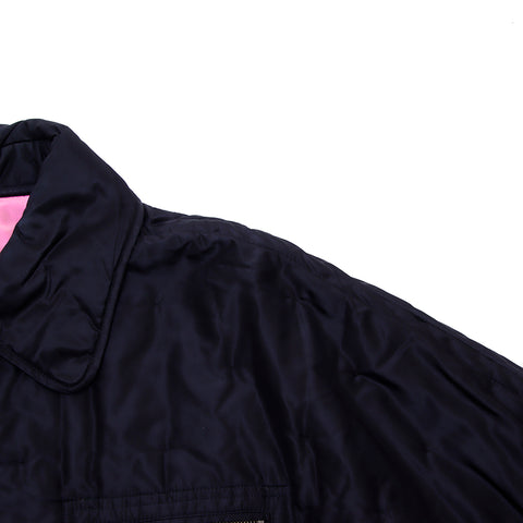 香奈儿可可纽扣尺寸38 2000s blouson silk黑色WS2798