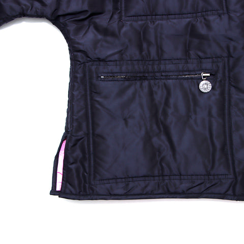 香奈儿可可纽扣尺寸38 2000s blouson silk黑色WS2798