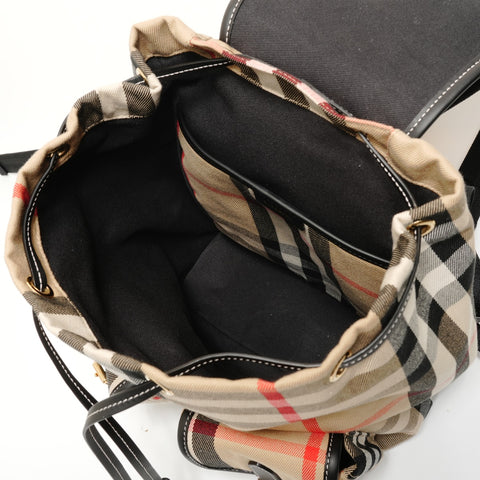 BURBERRY Nova check canvas Backpack  Daypack beige WS27990