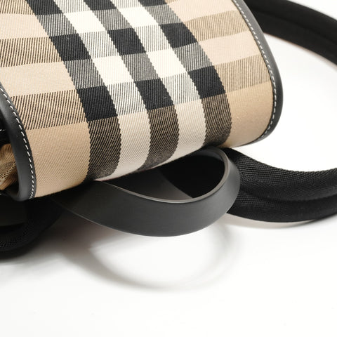 BURBERRY Nova check canvas Backpack  Daypack beige WS27990