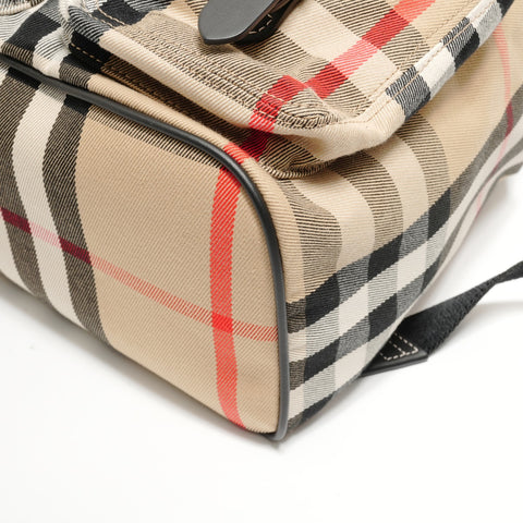 BURBERRY Nova check canvas Backpack  Daypack beige WS27990